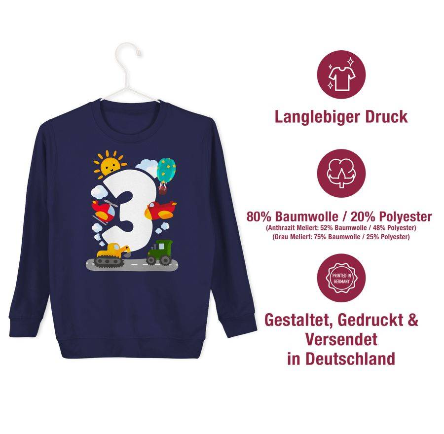 Shirtracer Drei - Aquarell Fahrzeuge Shirts & Mehr Shirtracer