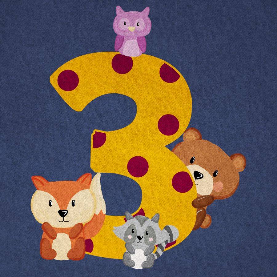 Shirtracer Drei Waldtiere: Tshirt Gym Bag Shirtracer