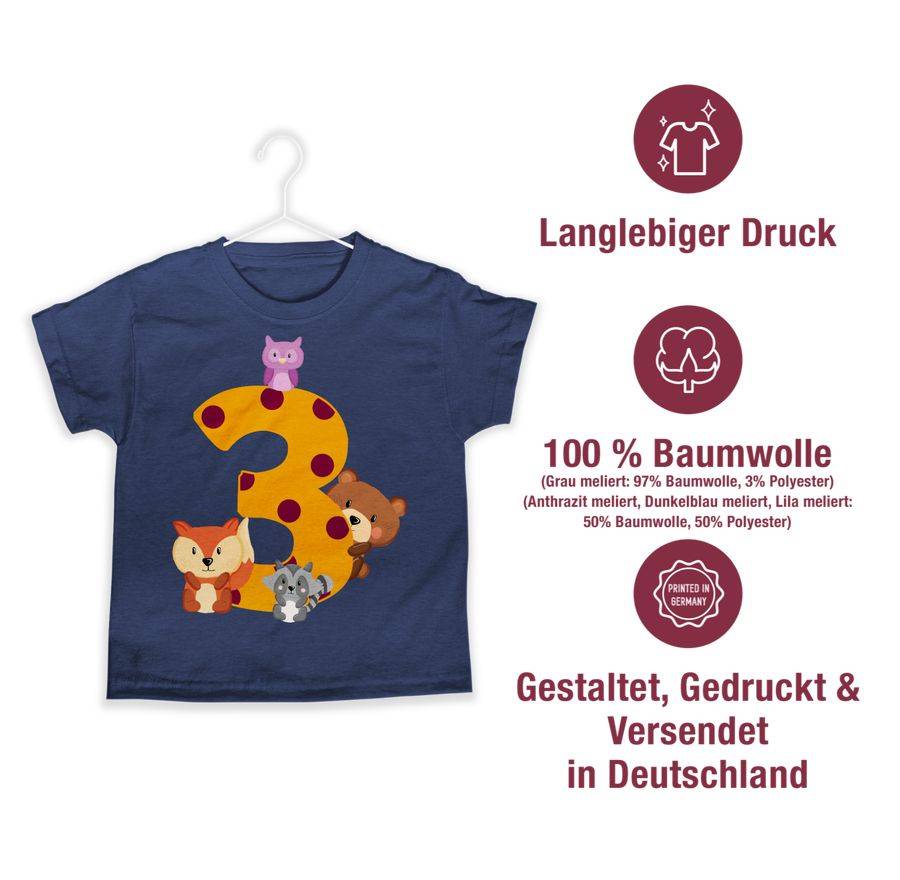 Shirtracer Drei Waldtiere: Tshirt Gym Bag Shirtracer