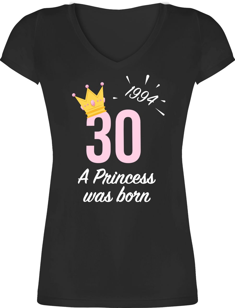 Shirtracer Dreißigster Mädchen Princess 1994: T-Shirt Turnbeutel Shirtracer