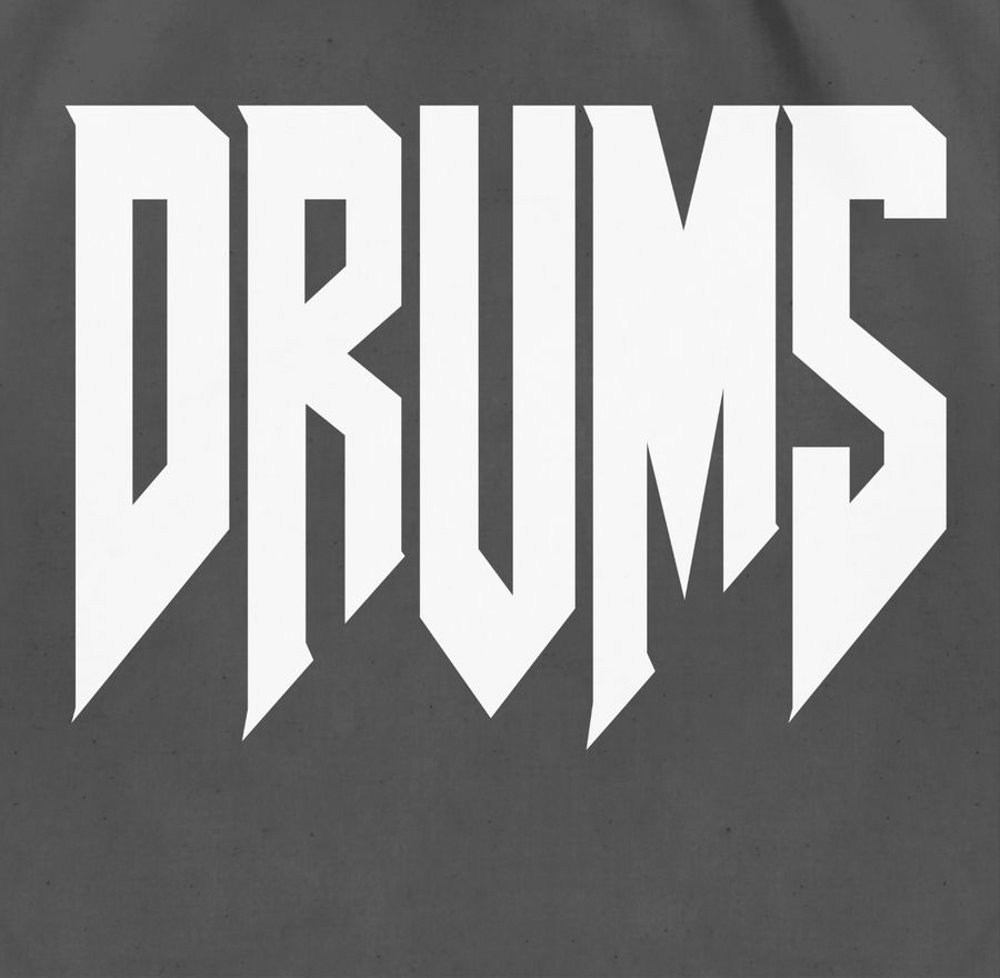 Shirtracer Drums Schriftzug: Tshirt Gym Bag Shirtracer