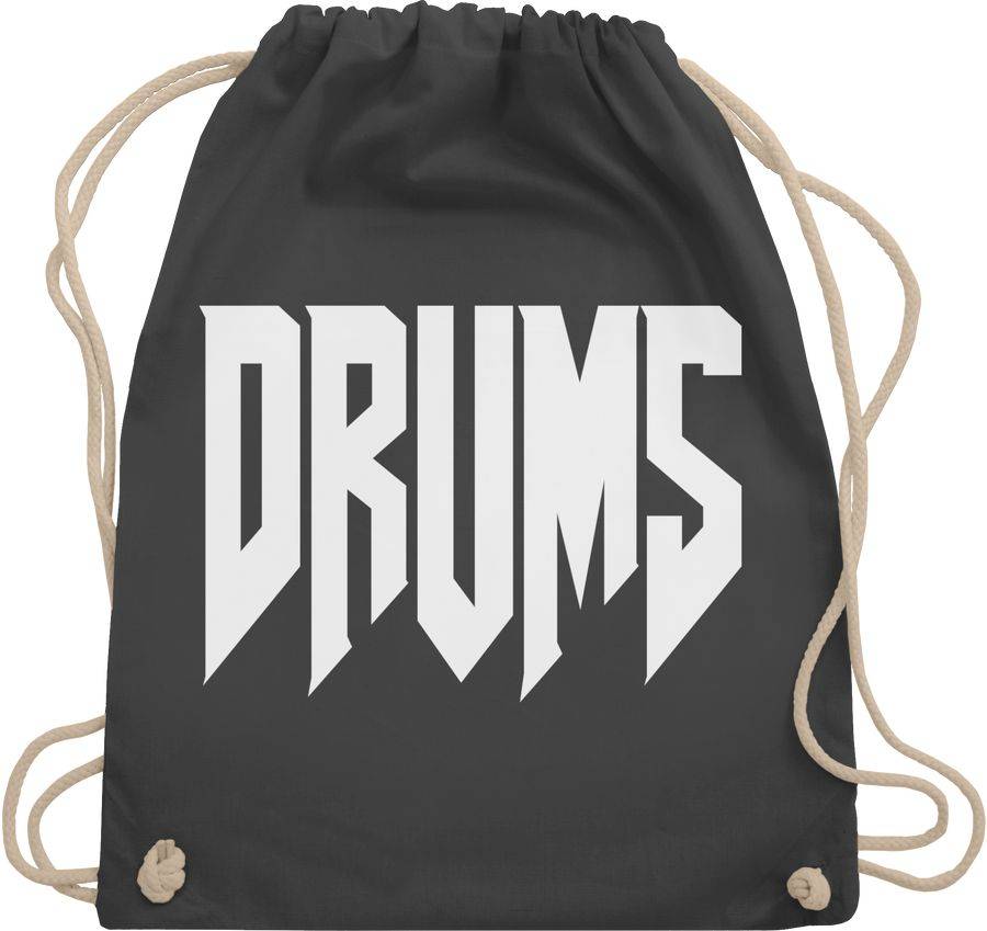 Shirtracer Drums Schriftzug: Tshirt Gym Bag Shirtracer