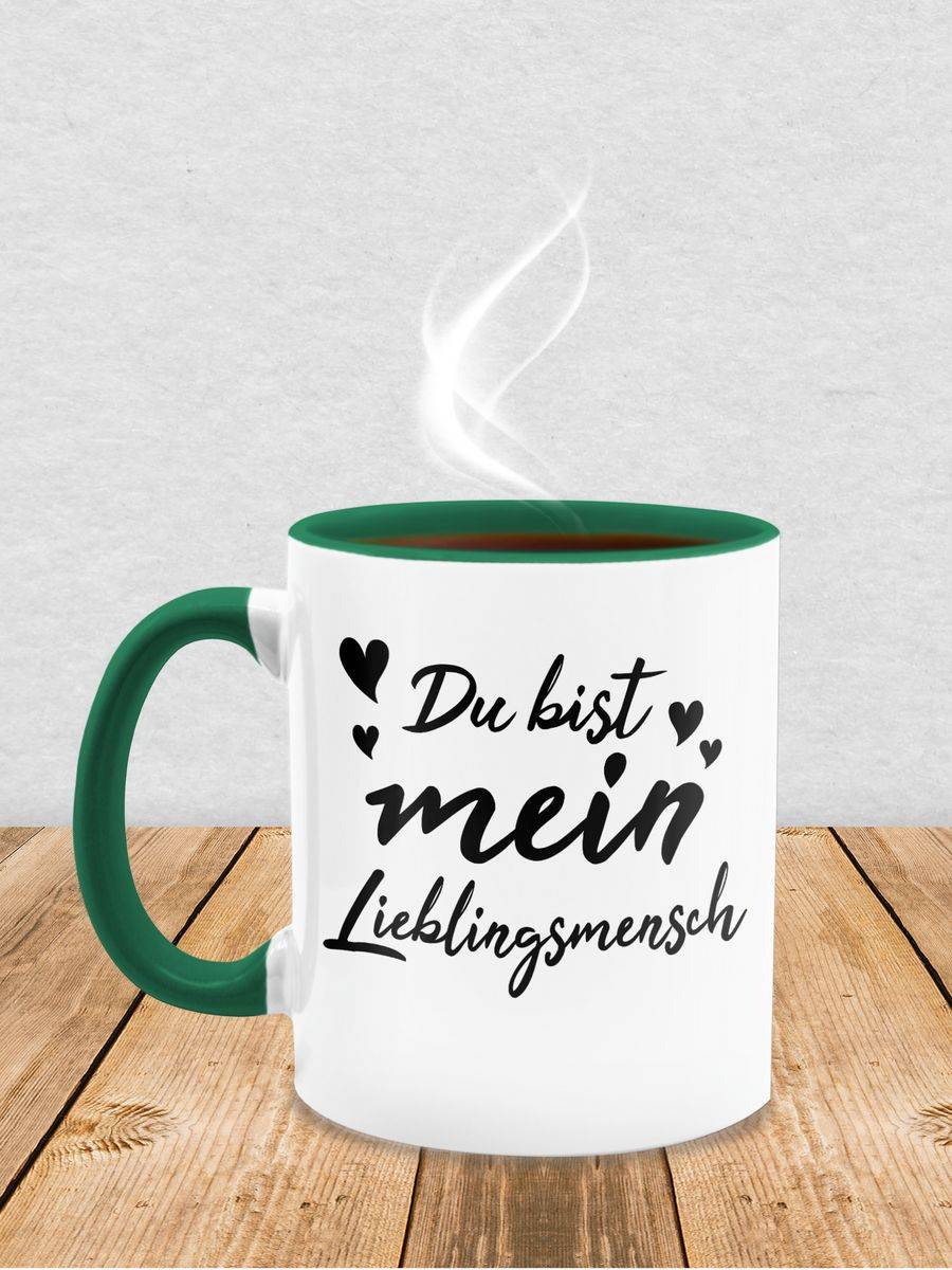 Shirtracer Du Bist Mein Lieblingsmensch Schwarz: T-Shirt Rucksack Shirtracer