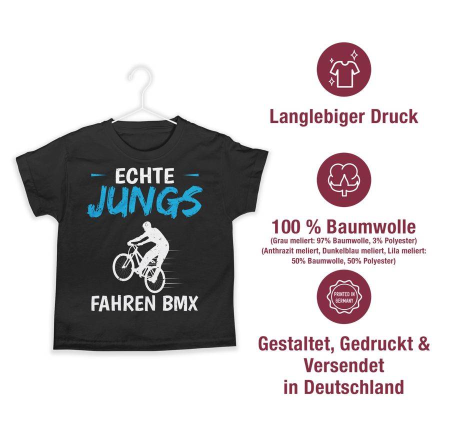 Shirtracer Echte Jungs Fahren BMX: Tshirt Gym Bag Shirtracer