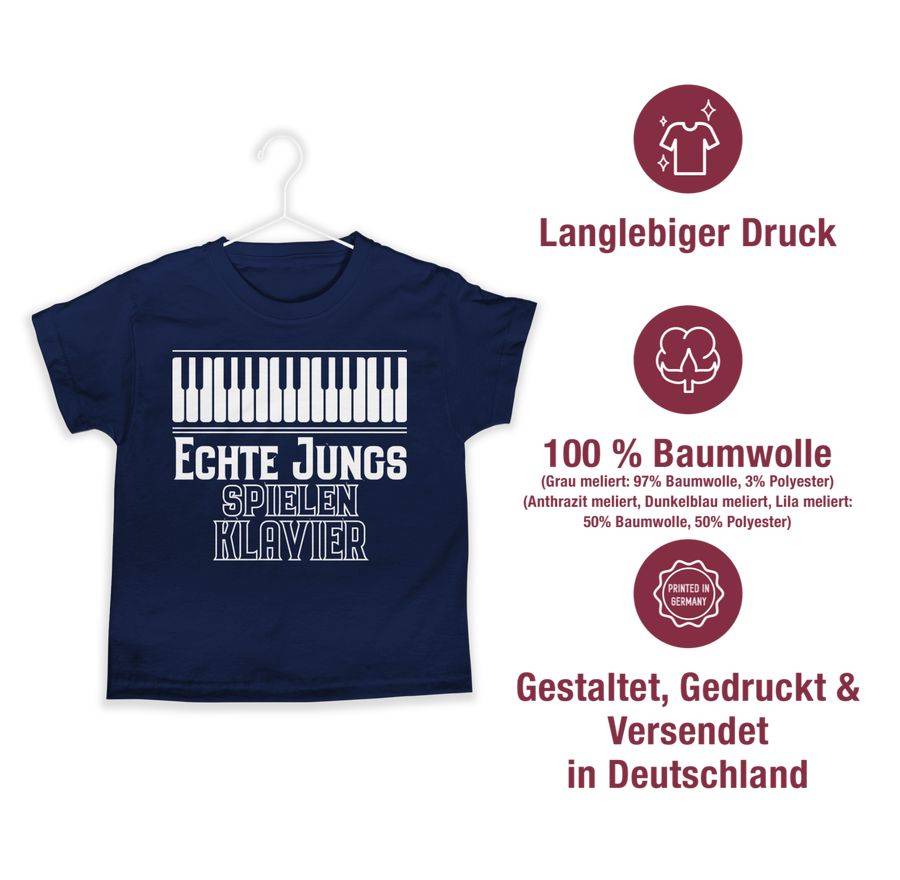 Shirtracer Echte Jungs Spielen Klavier Shirts & Mehr Shirtracer