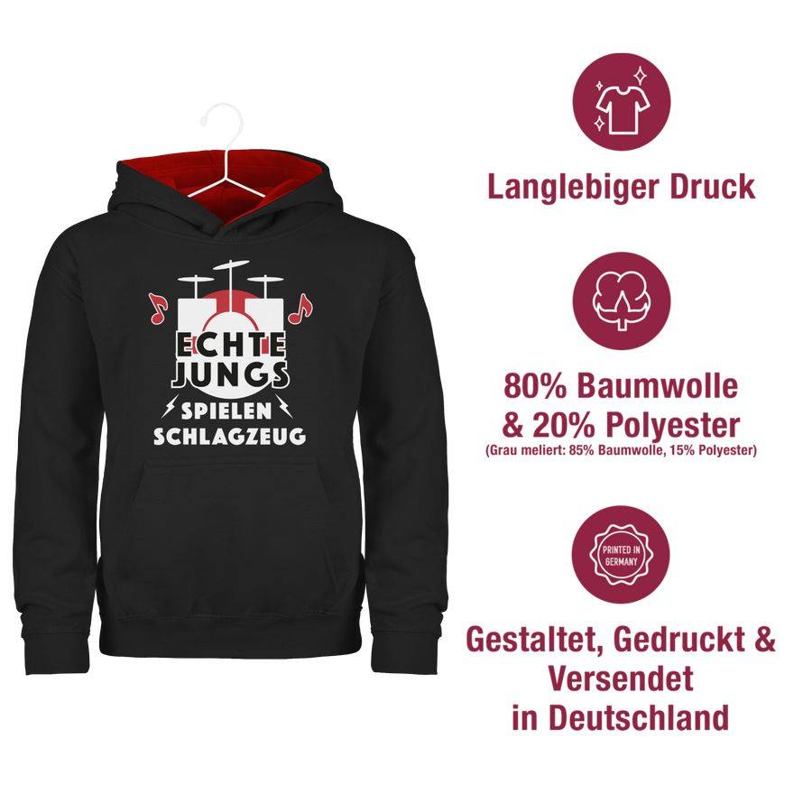 Shirtracer Echte Jungs Spielen Schlagzeug Shirts & Mehr Shirtracer