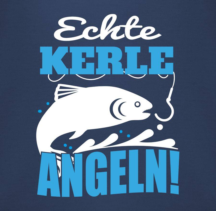 Shirtracer Echte Kerle Angeln Fisch: T-Shirt Rucksack Shirtracer