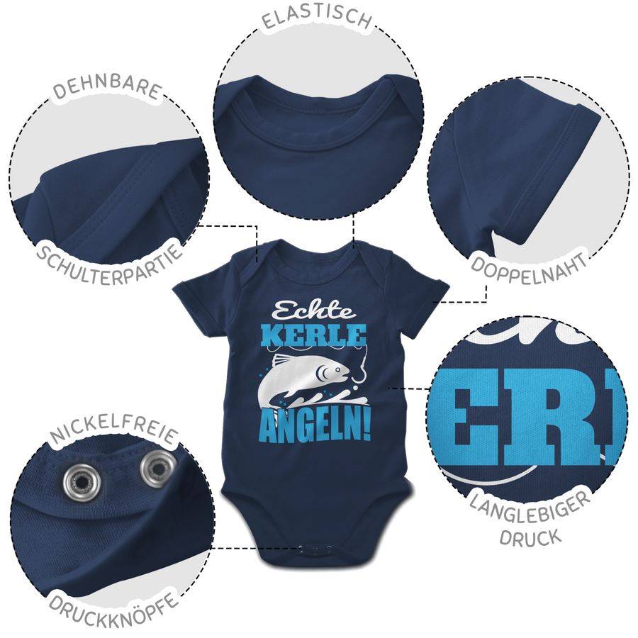 Shirtracer Echte Kerle Angeln Fisch: T-Shirt Rucksack Shirtracer