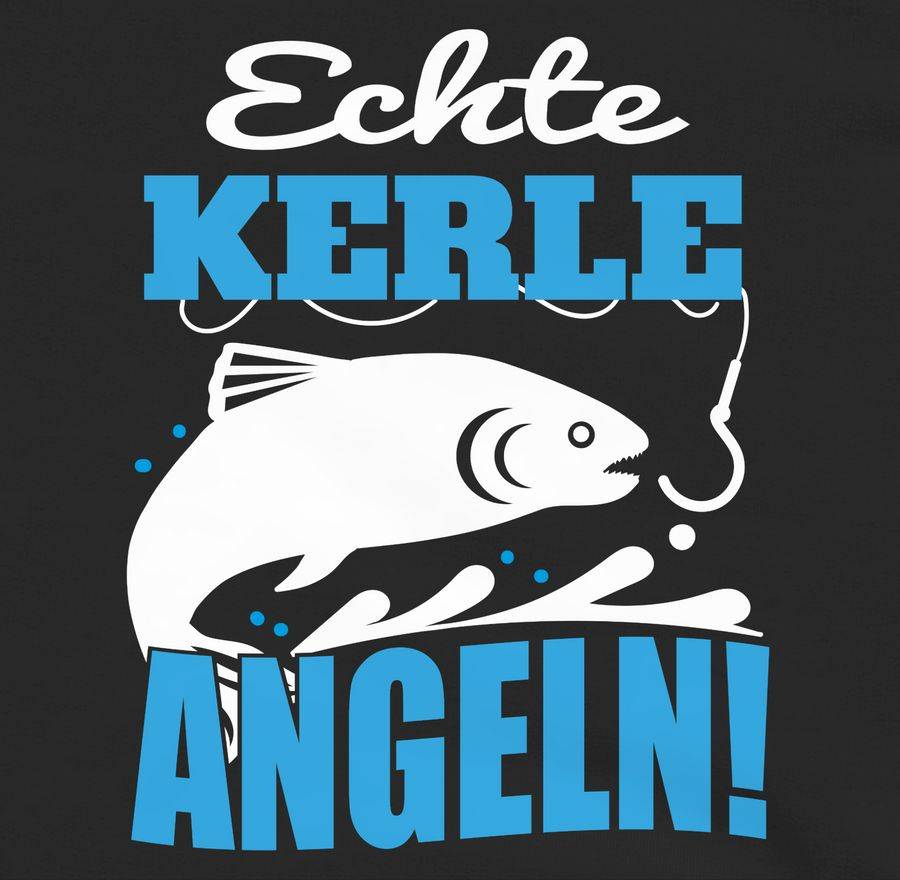 Shirtracer Echte Kerle Angeln Fisch: T-Shirt Rucksack Shirtracer