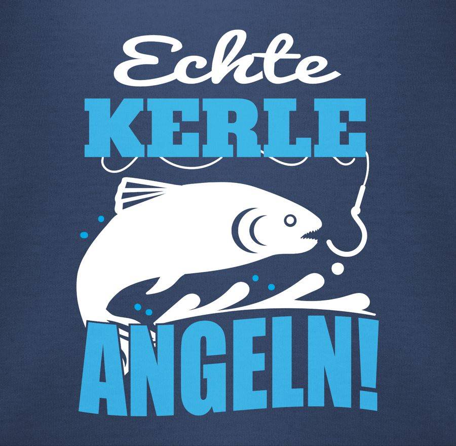 Shirtracer Echte Kerle Angeln Fisch: T-Shirt Rucksack Shirtracer