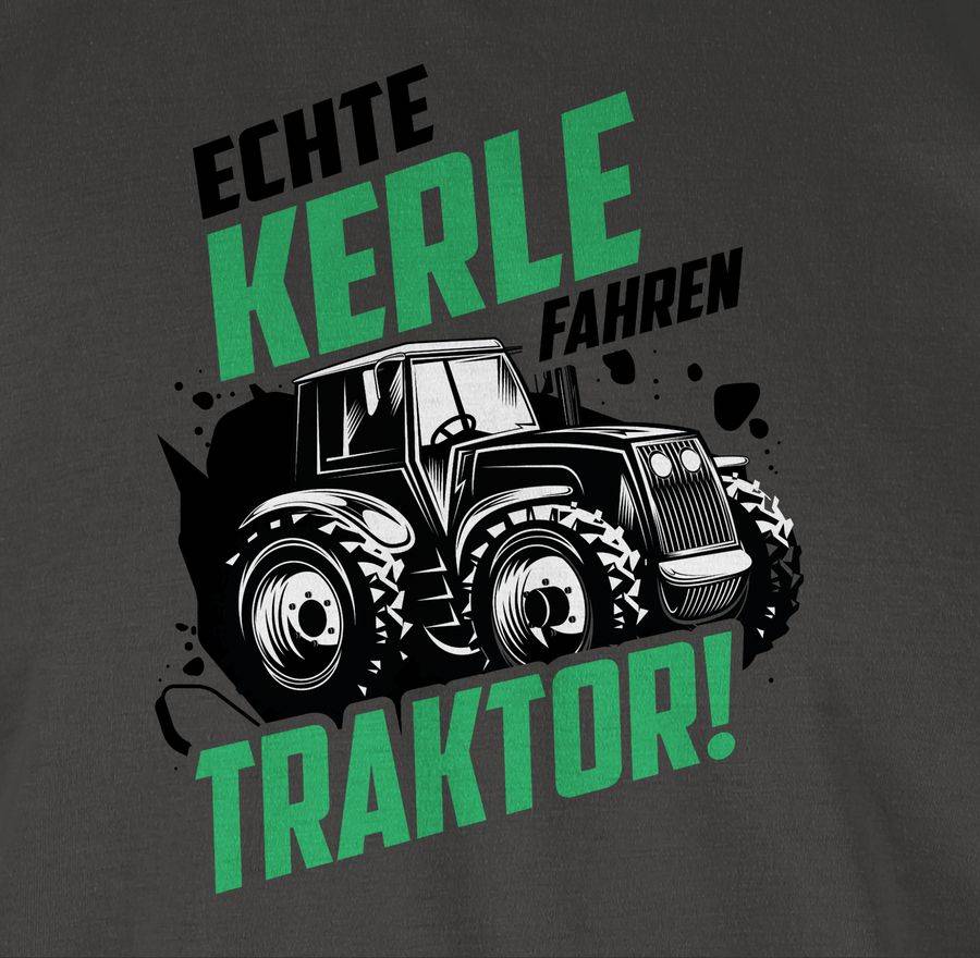 Shirtracer Echte Kerle Fahren Traktor - Bunt: Tshirt Turnbeutel Shirtracer