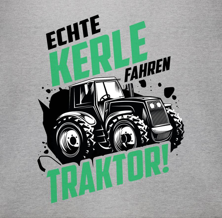 Shirtracer Echte Kerle Fahren Traktor - Bunt: Tshirt Turnbeutel Shirtracer