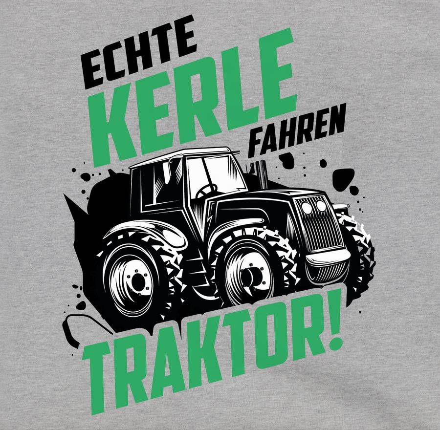 Shirtracer Echte Kerle Fahren Traktor - Bunt: Tshirt Turnbeutel Shirtracer