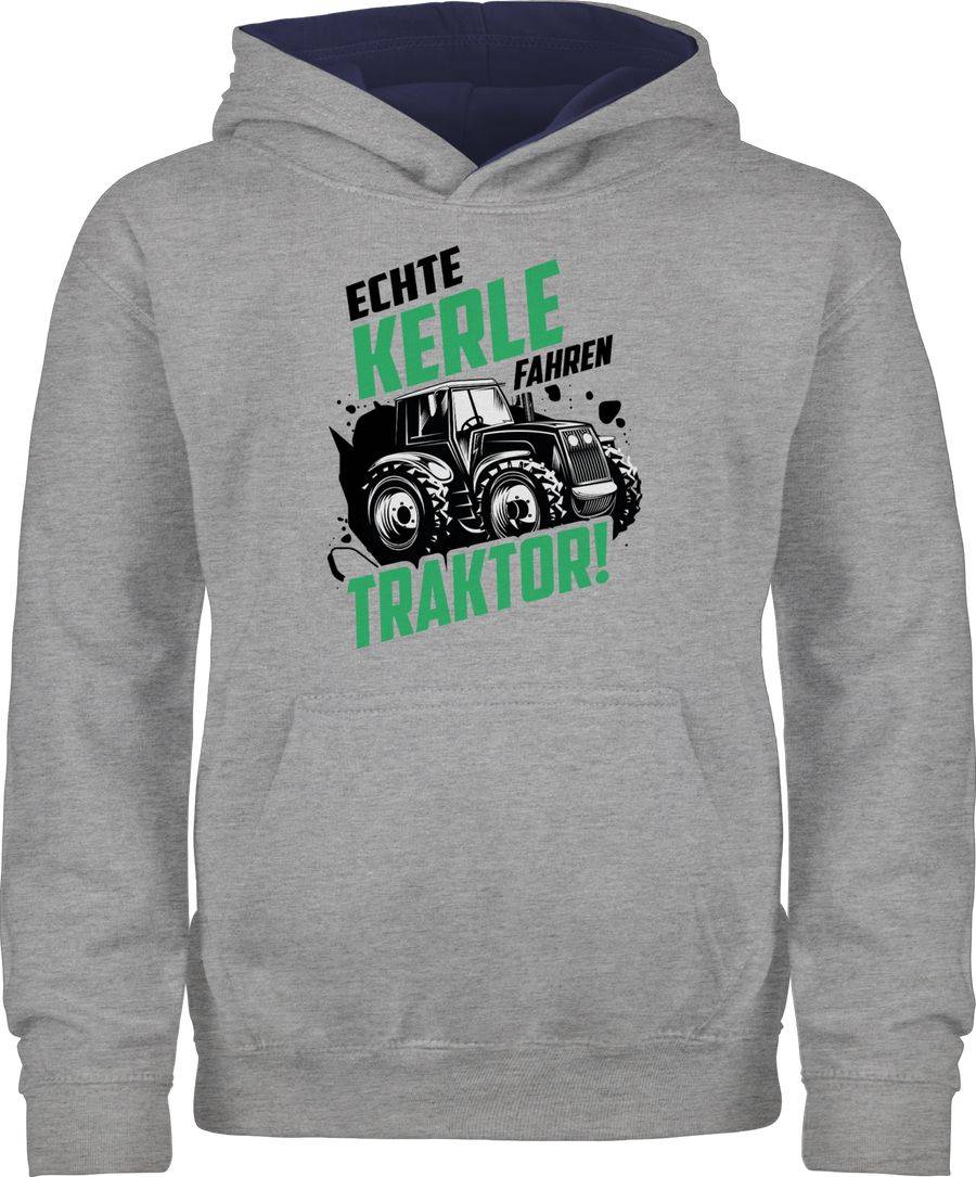 Shirtracer Echte Kerle fahren Traktor - bunt: Tshirt Turnbeutel Shirtracer