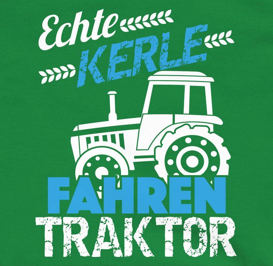 Shirtracer Echte Kerle Fahren Traktor: Tshirt Turnbeutel Shirtracer