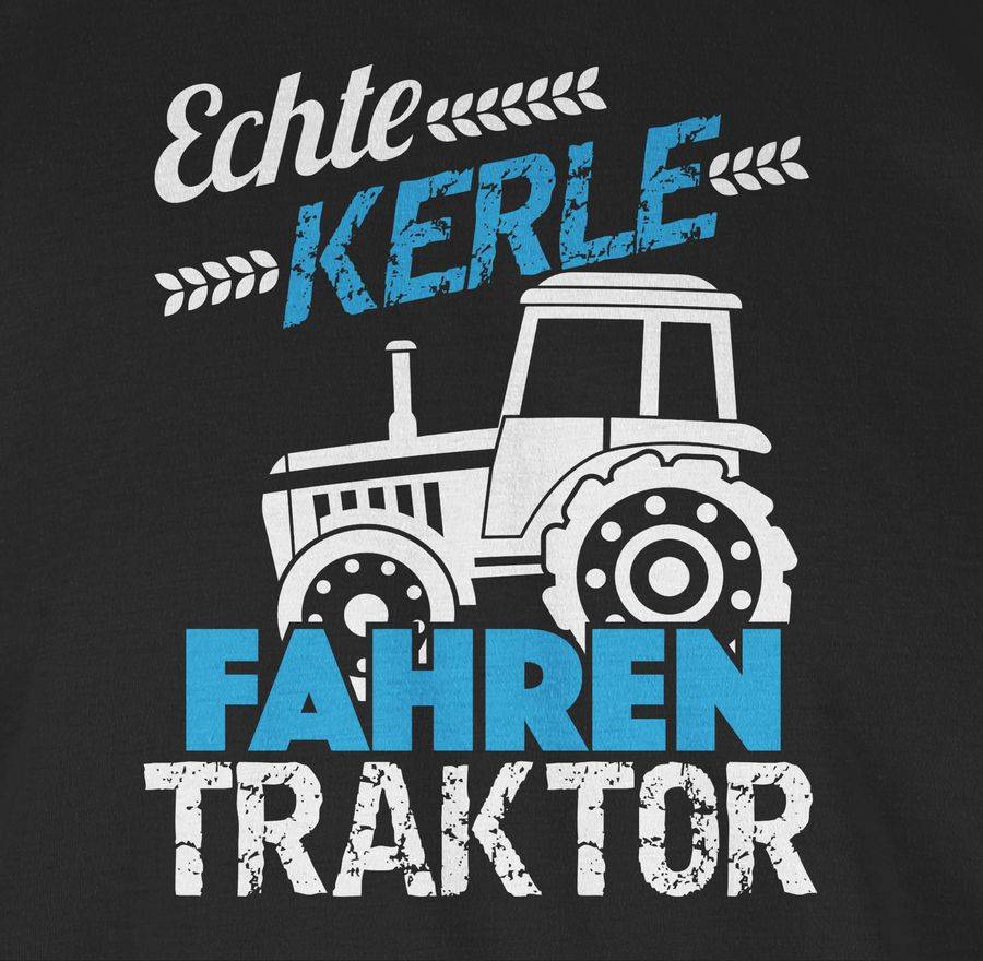 Shirtracer Echte Kerle Fahren Traktor: Tshirt Turnbeutel Shirtracer
