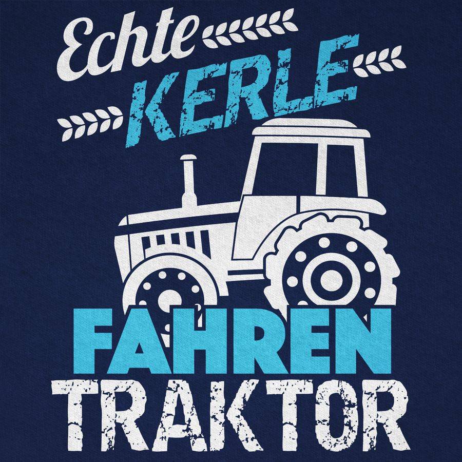 Shirtracer Echte Kerle Fahren Traktor: Tshirt Turnbeutel Shirtracer