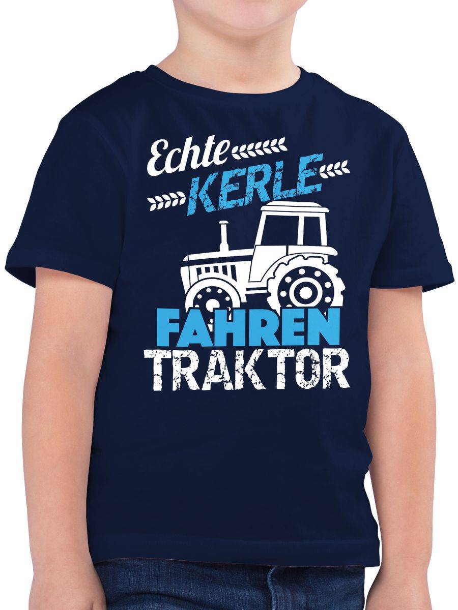 Shirtracer Echte Kerle fahren Traktor: Tshirt Turnbeutel Shirtracer