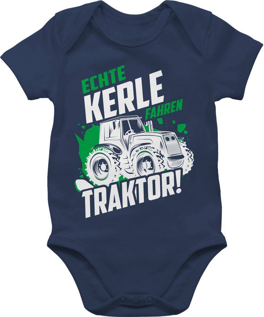 Shirtracer Echte Kerle fahren Traktor - weiß: T-Shirt Turnbeutel Shirtracer