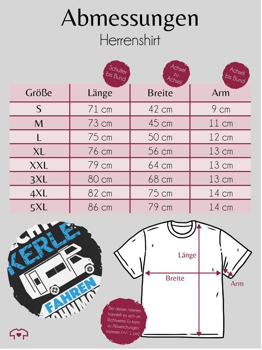 Shirtracer Echte Kerle Fahren Wohnmobil Shirts & Mehr Shirtracer