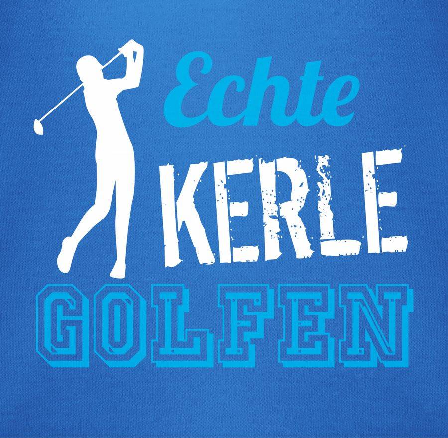 Shirtracer Echte Kerle Golfen: T-Shirt Turnbeutel Shirtracer