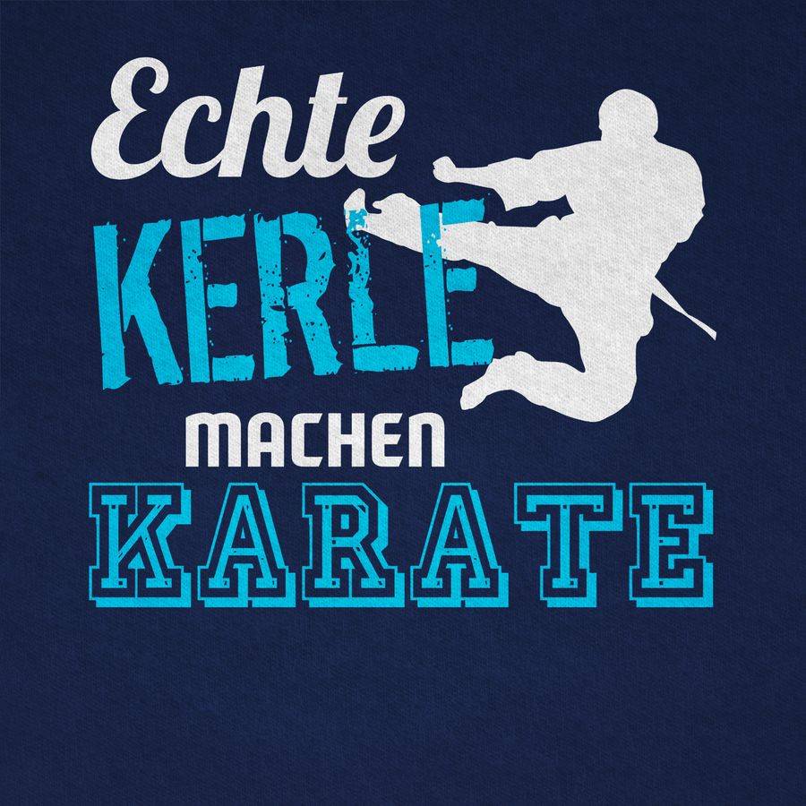 Shirtracer Echte Kerle Machen Karate: T-Shirt Turnbeutel Shirtracer