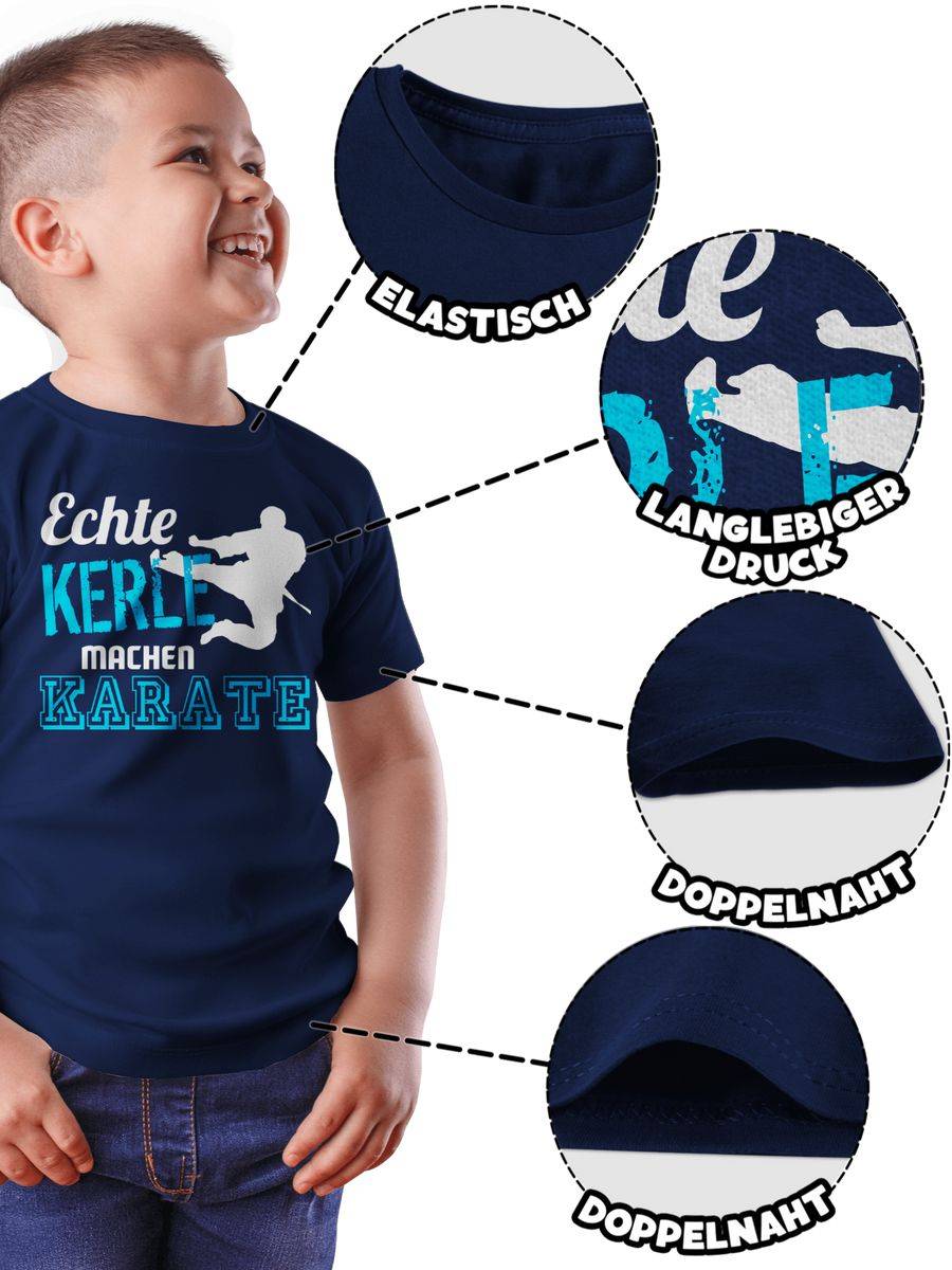 Shirtracer Echte Kerle Machen Karate: T-Shirt Turnbeutel Shirtracer