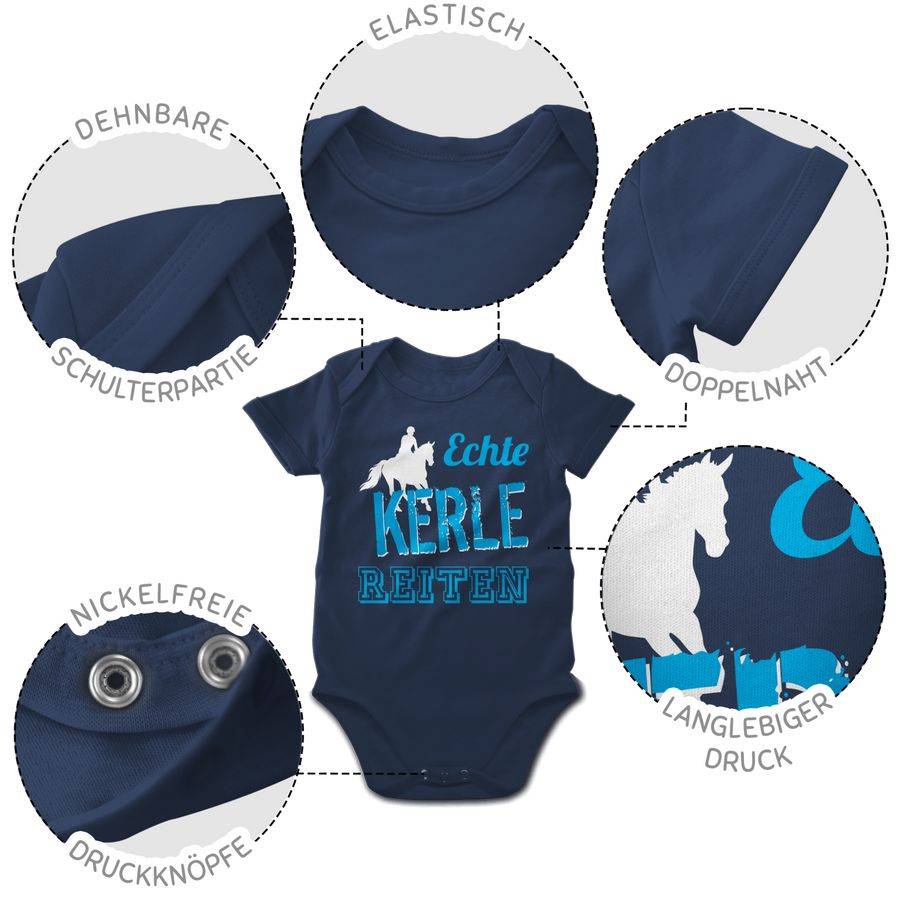 Shirtracer Echte Kerle Reiten: T-Shirt Rucksack Shirtracer