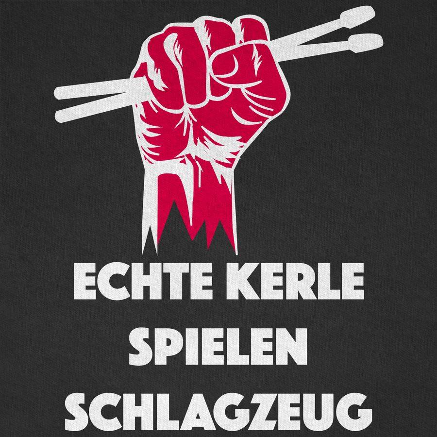 Shirtracer Echte Kerle Spielen Schlagzeug: T-Shirt Rucksack Shirtracer