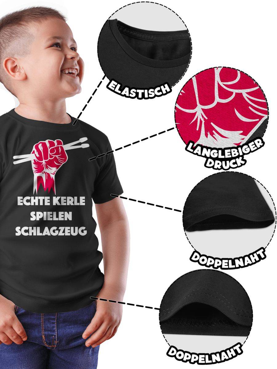 Shirtracer Echte Kerle Spielen Schlagzeug: T-Shirt Rucksack Shirtracer