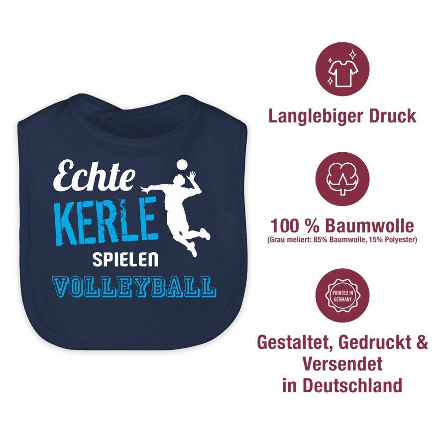 Shirtracer Echte Kerle Spielen Volleyball: T-Shirt Turnbeutel Shirtracer