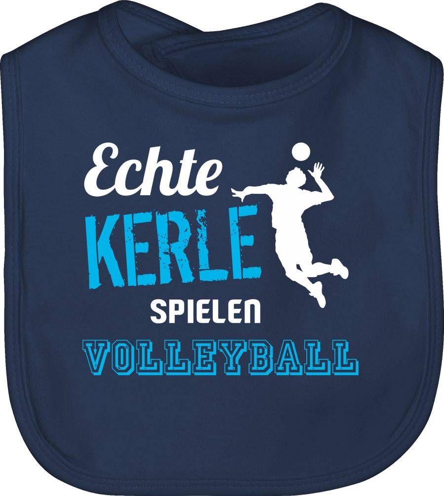 Shirtracer Echte Kerle spielen Volleyball: T-Shirt Turnbeutel Shirtracer