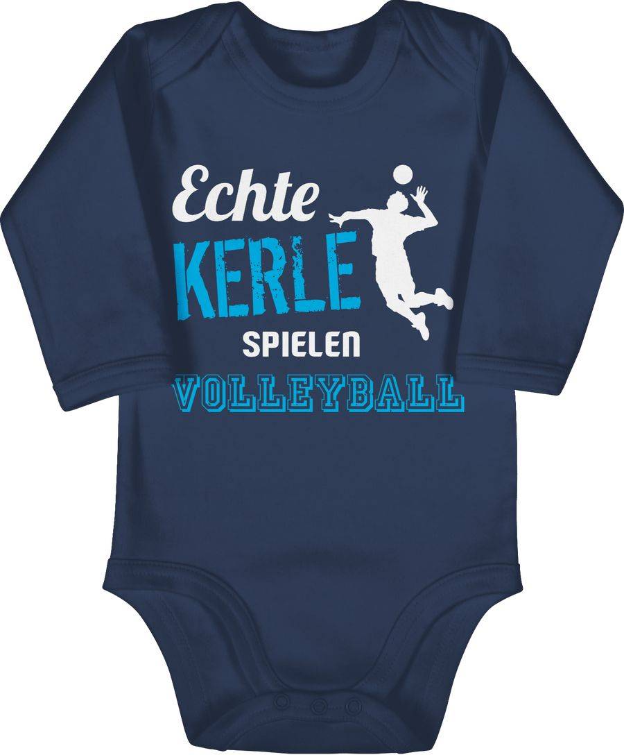 Shirtracer Echte Kerle spielen Volleyball: T-Shirt Turnbeutel Shirtracer