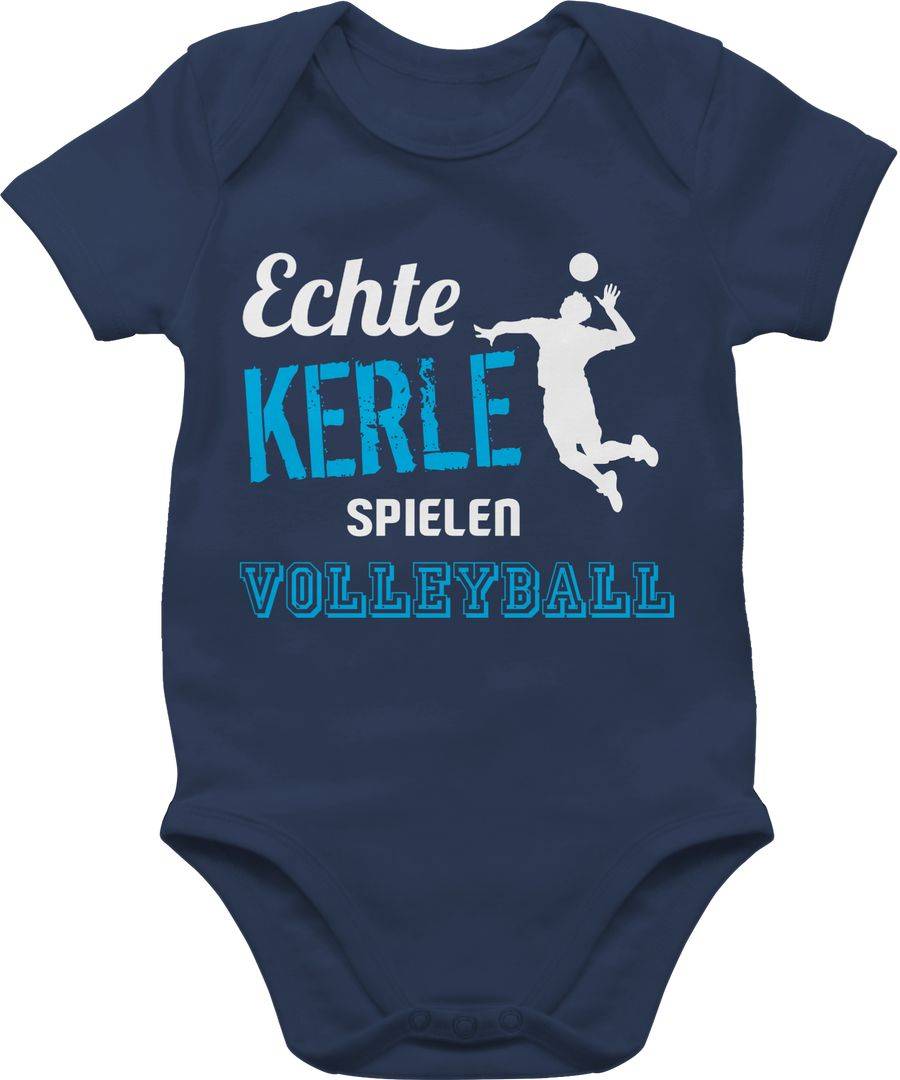 Shirtracer Echte Kerle spielen Volleyball: T-Shirt Turnbeutel Shirtracer