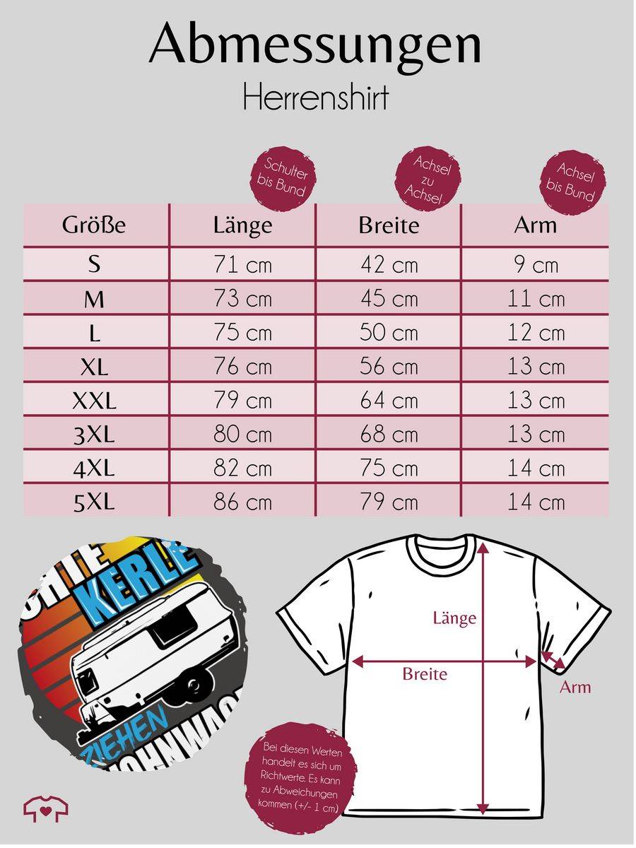 Shirtracer Echte Kerle Ziehen Wohnwagen Shirts & Mehr Shirtracer
