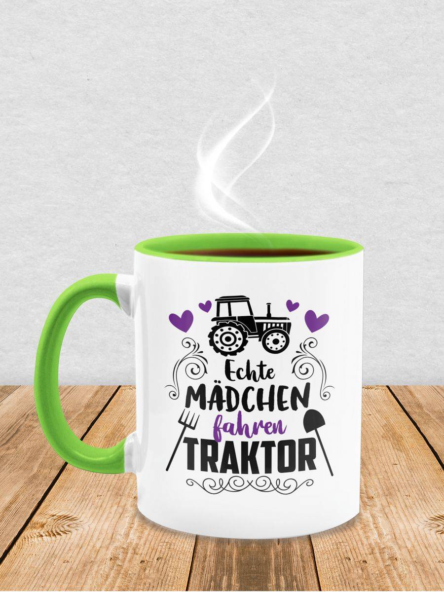 Shirtracer Echte Mädchen Fahren Traktor - Schwarz Shirts & Mehr Shirtracer