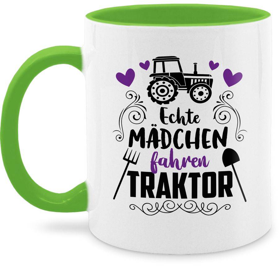 Shirtracer Echte Mädchen fahren Traktor - schwarz Shirts & Mehr Shirtracer