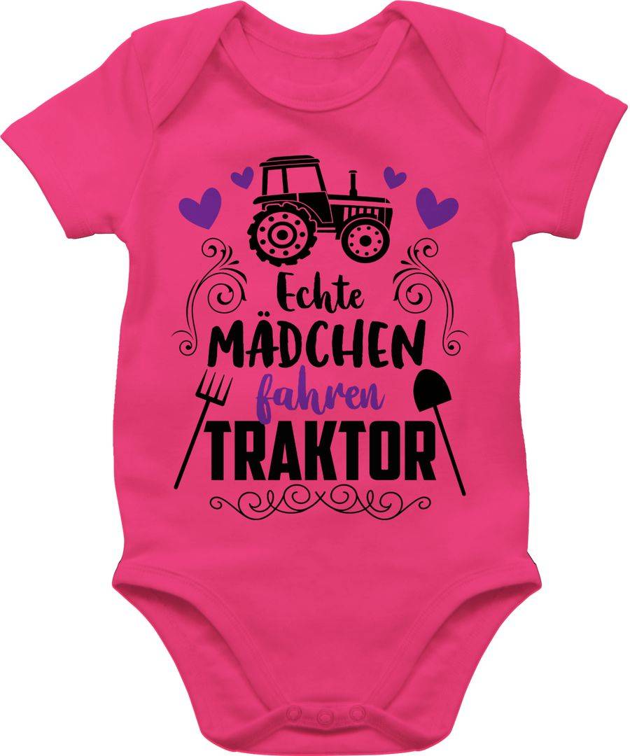 Shirtracer Echte Mädchen fahren Traktor - schwarz Shirts & Mehr Shirtracer