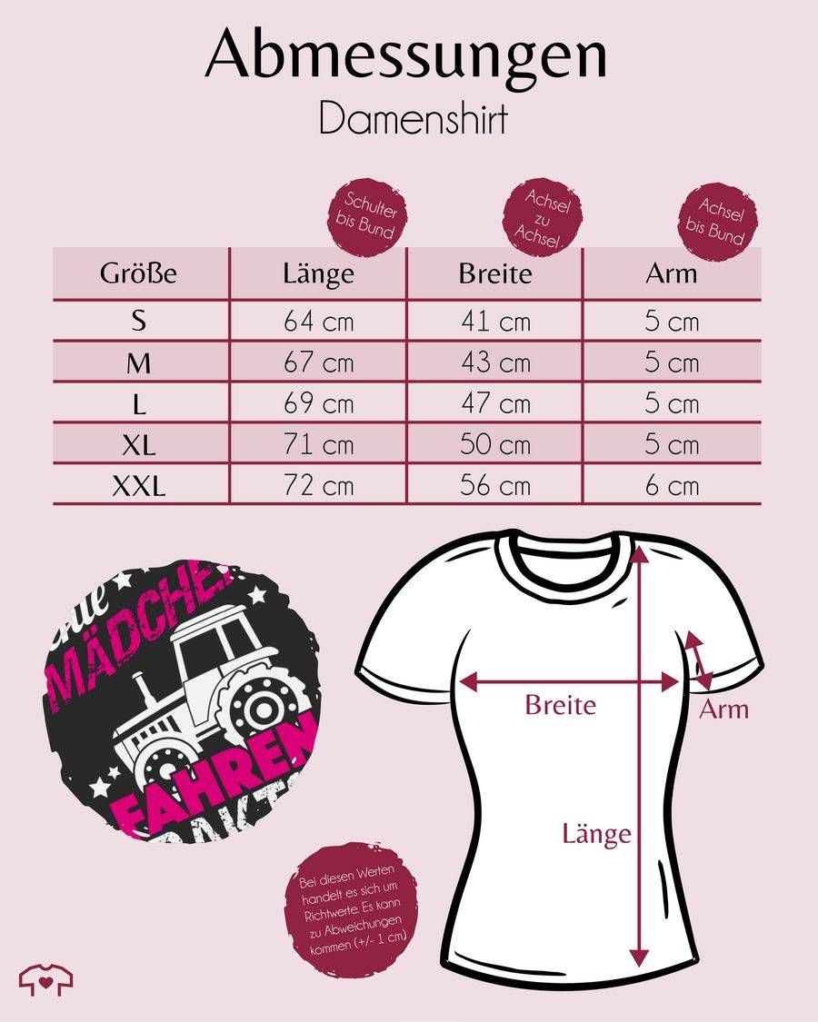 Shirtracer Echte Mädchen Fahren Traktor Shirts & Mehr Shirtracer