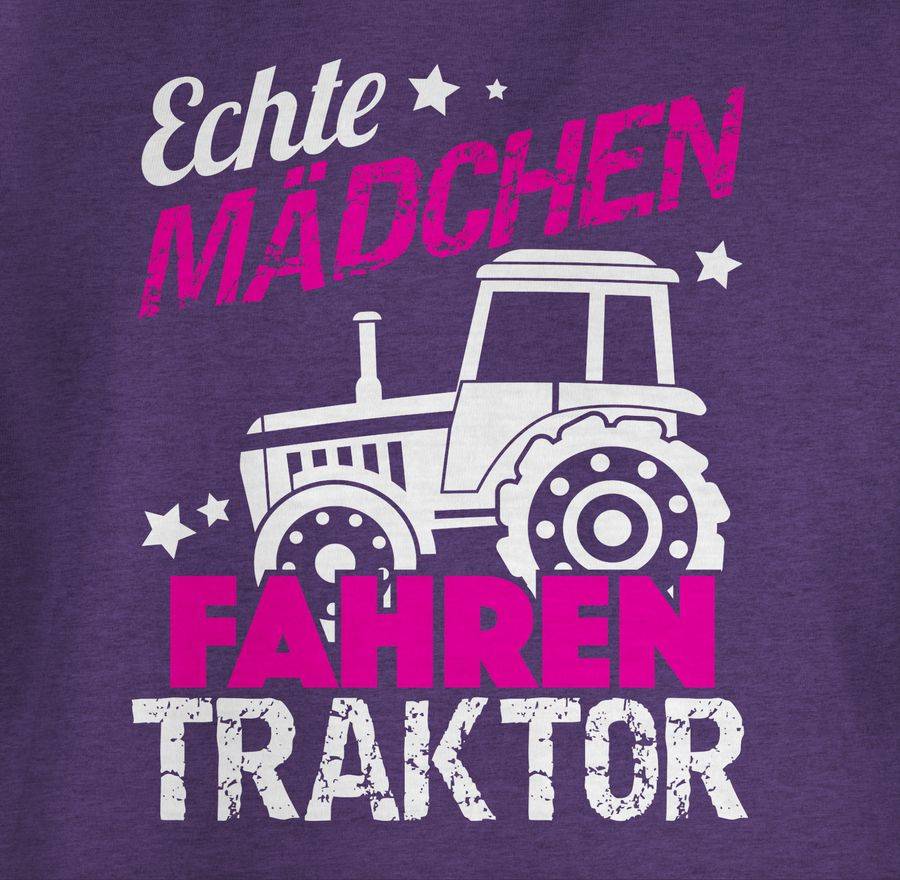 Shirtracer Echte Mädchen Fahren Traktor Shirts & Mehr Shirtracer
