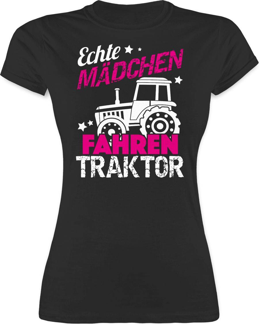Shirtracer Echte Mädchen fahren Traktor Shirts & Mehr Shirtracer