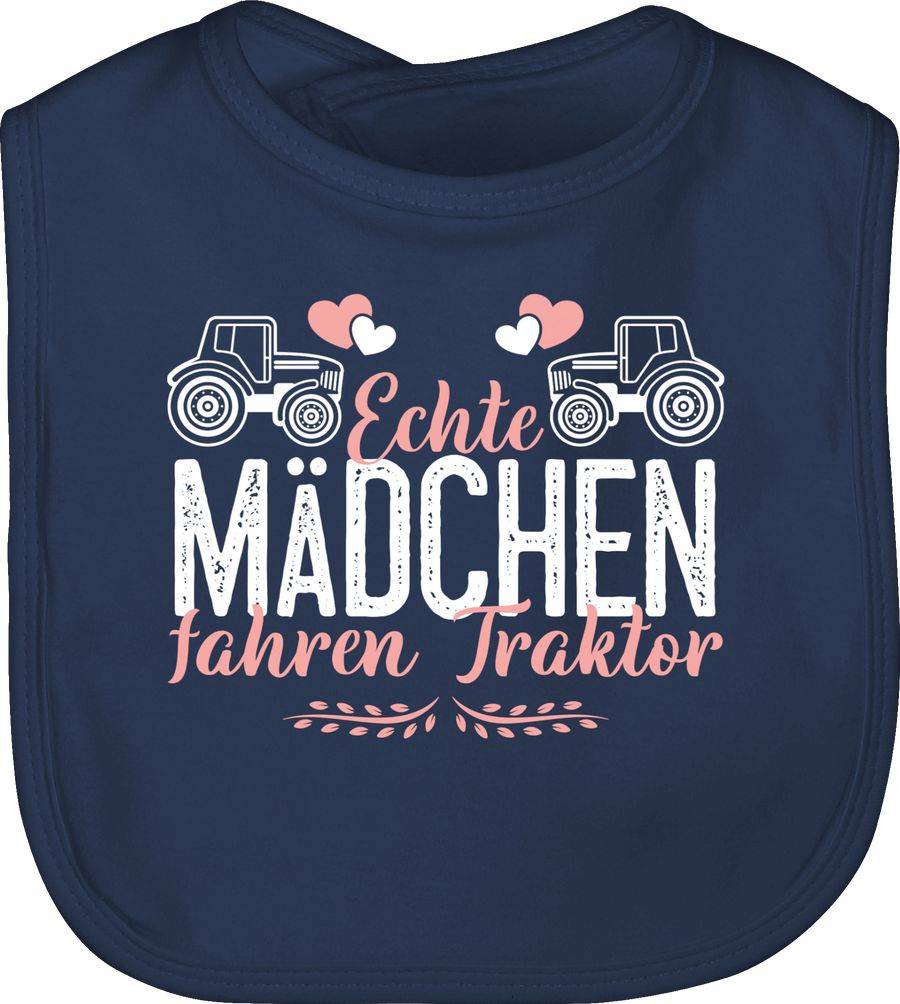 Shirtracer Echte Mädchen fahren Traktor weiß/rosa: T-Shirt Gym Bag Shirtracer