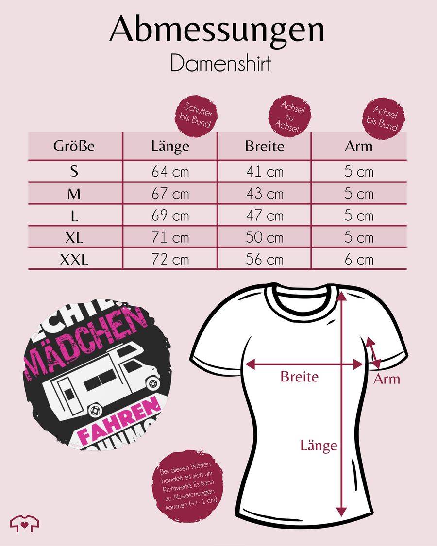 Shirtracer Echte Mädchen Fahren Wohnmobil: Tshirt Rucksack Shirtracer