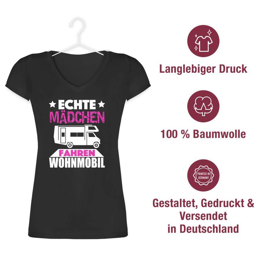 Shirtracer Echte Mädchen Fahren Wohnmobil: Tshirt Rucksack Shirtracer