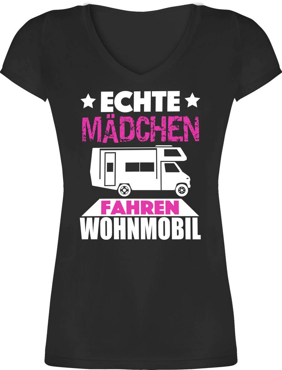 Shirtracer Echte Mädchen fahren Wohnmobil: Tshirt Rucksack Shirtracer