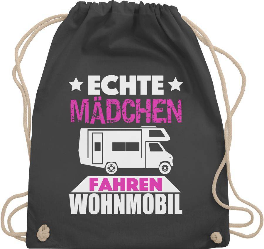 Shirtracer Echte Mädchen fahren Wohnmobil: Tshirt Rucksack Shirtracer