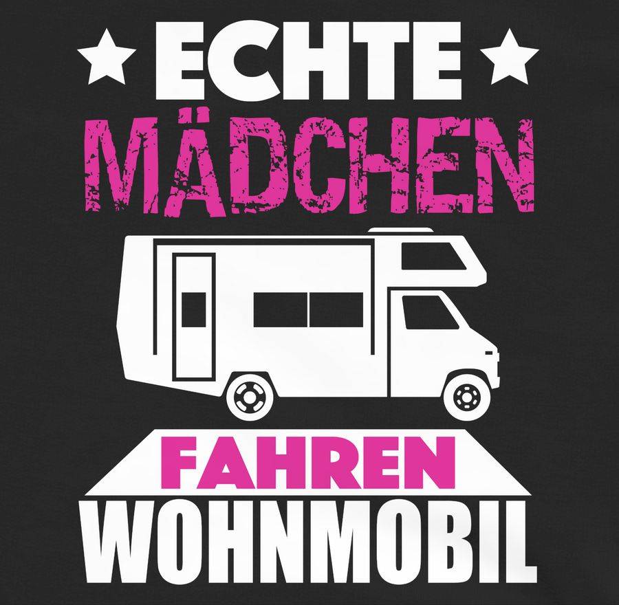 Shirtracer Echte Mädchen Fahren Wohnmobil: Tshirt Rucksack Shirtracer