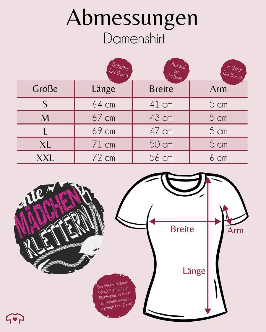Shirtracer Echte Mädchen Klettern Shirts & Mehr Shirtracer