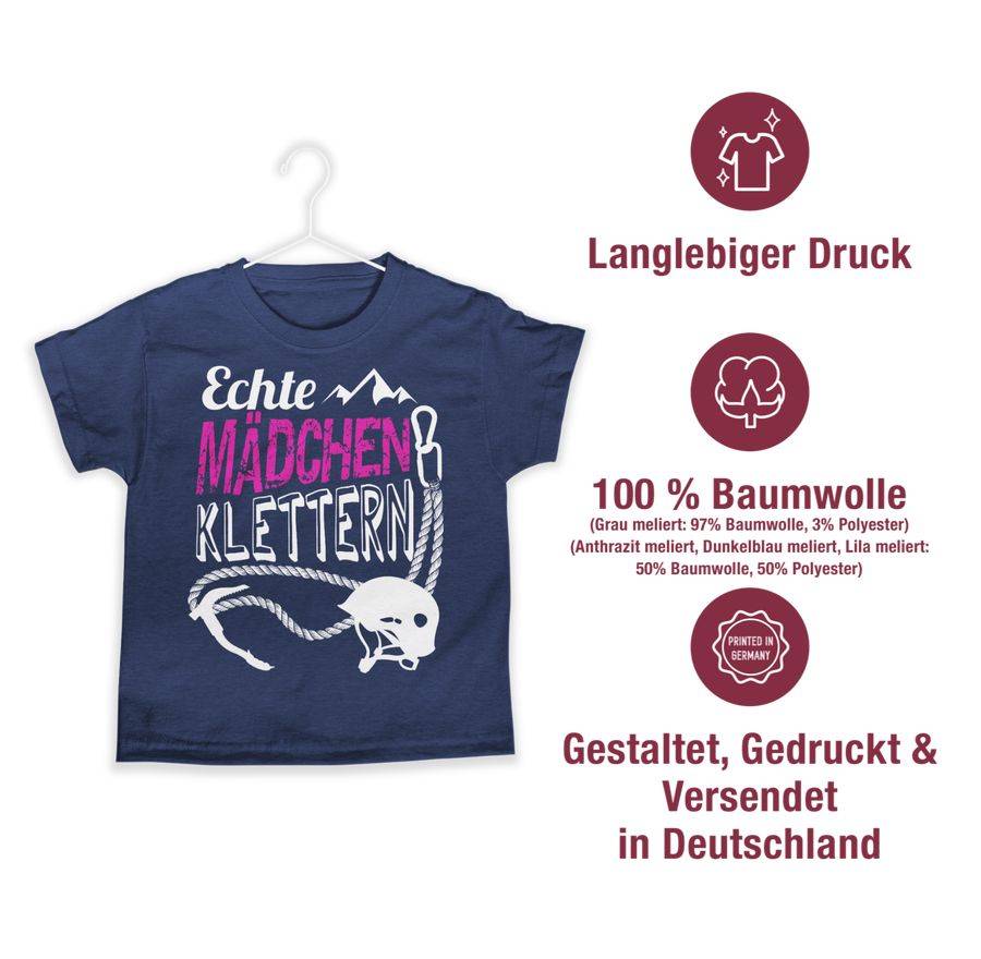Shirtracer Echte Mädchen Klettern Shirts & Mehr Shirtracer