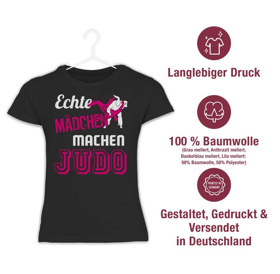Shirtracer Echte Mädchen Machen Judo Shirts & Mehr Shirtracer